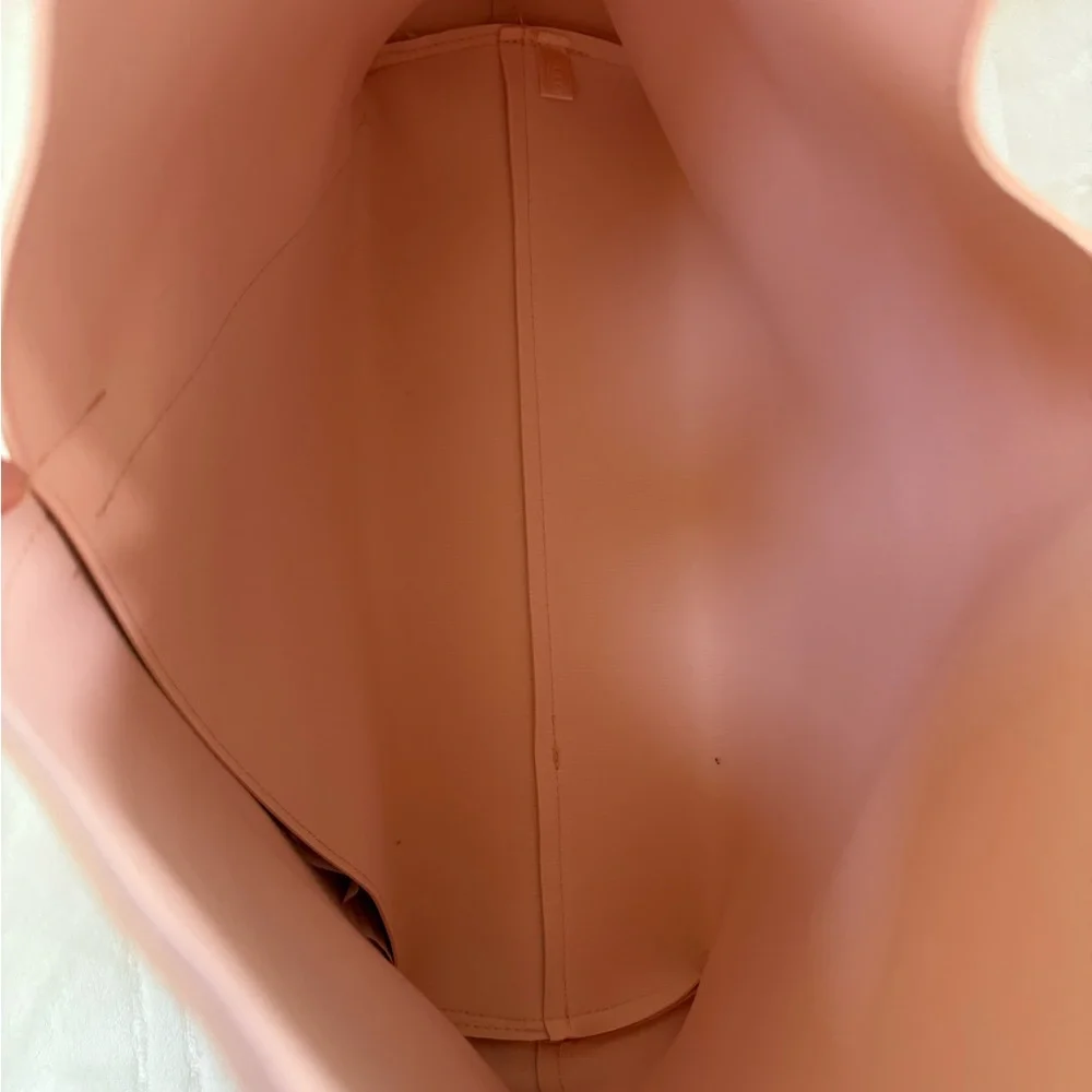 Geometric Design Hobo Shoulder Bag in Blush